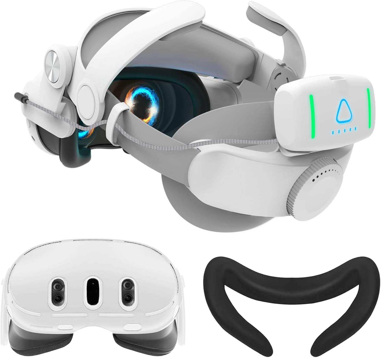 Meta Quest 3 Battery Head Strap ✨ Magnetic Power Boost & Pro Comfort 💥 Elite Strap Replacement for Oculus/Quest 3 🌟 Extend VR Playtime 🔥 #VRHacks #MetaQuest3 Meta Quest 3 Battery Head Strap ✨ Magnetic Power Boost & Pro Comfort 💥 Elite Strap Replacement for Oculus/Quest 3 🌟 Extend VR Playtime 🔥 #VRHacks #MetaQuest3